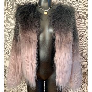 Shag Faux Fur Ombre Jacket